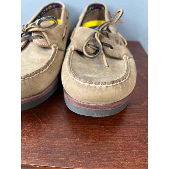Vintage Men's Timberland Brown leather loafers - Picture 5 of 10